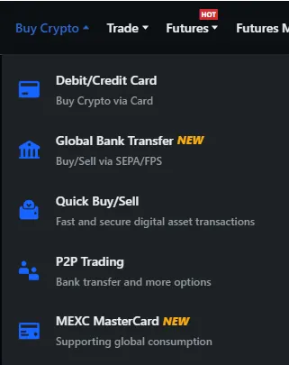 продукты криптобиржи MEXC