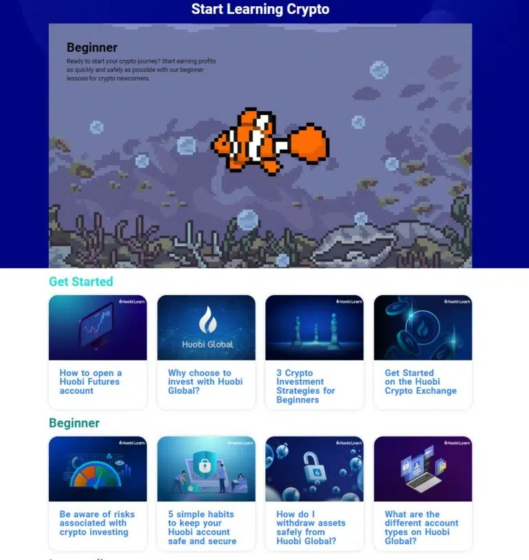 Обучающие статьи от Huobi
,