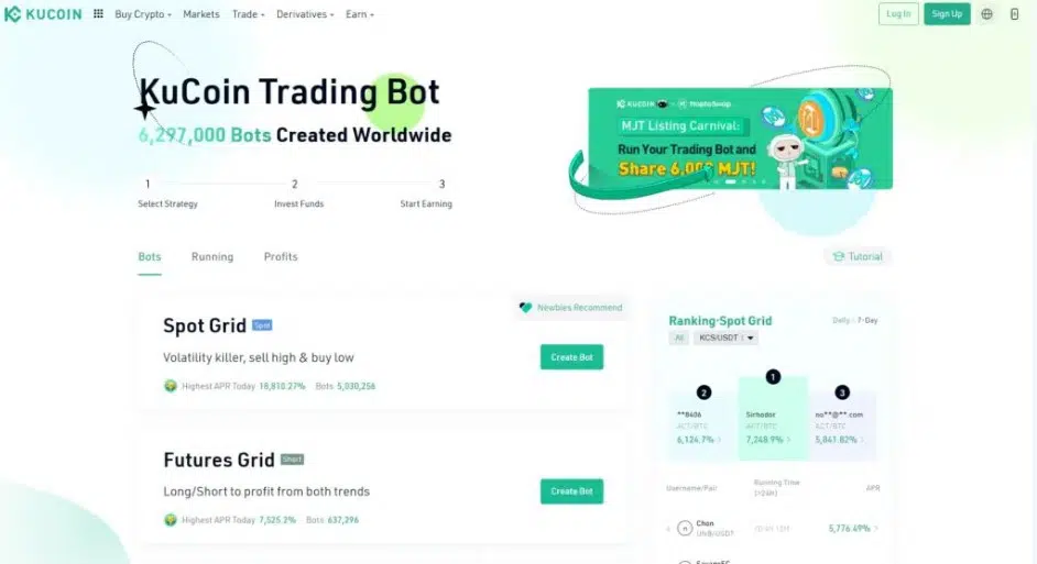 Торговые боты Kucoin