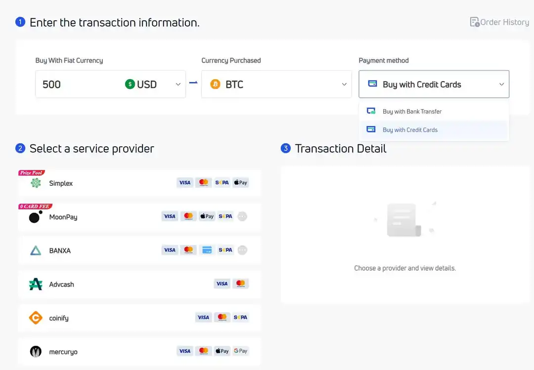 Депозит фиата на Gate.io