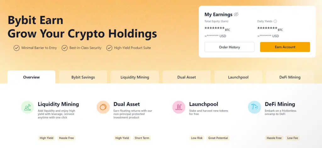 Bybit earn