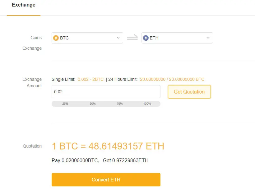 Bybit обмен активами